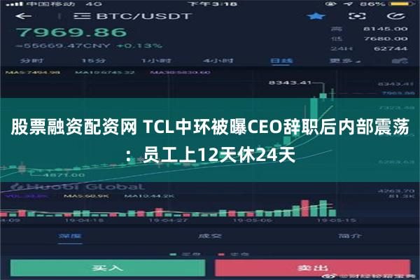 股票融资配资网 TCL中环被曝CEO辞职后内部震荡：员工上12天休24天