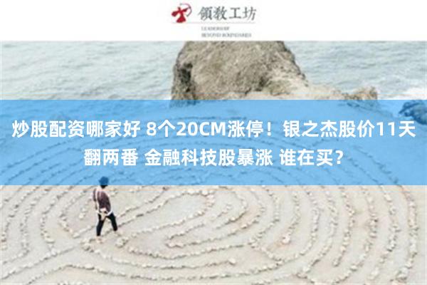 炒股配资哪家好 8个20CM涨停！银之杰股价11天翻两番 金融科技股暴涨 谁在买？