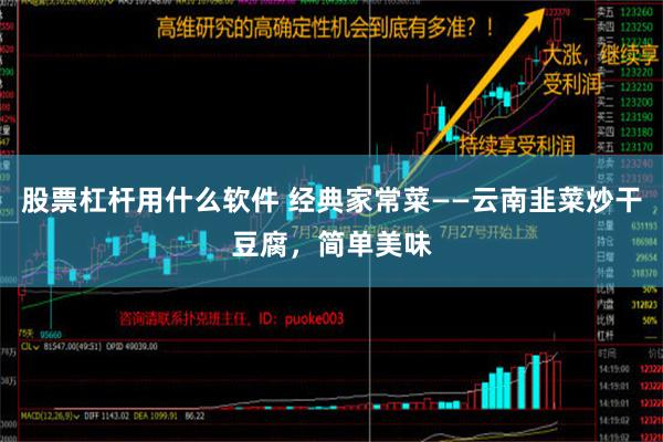 股票杠杆用什么软件 经典家常菜——云南韭菜炒干豆腐，简单美味